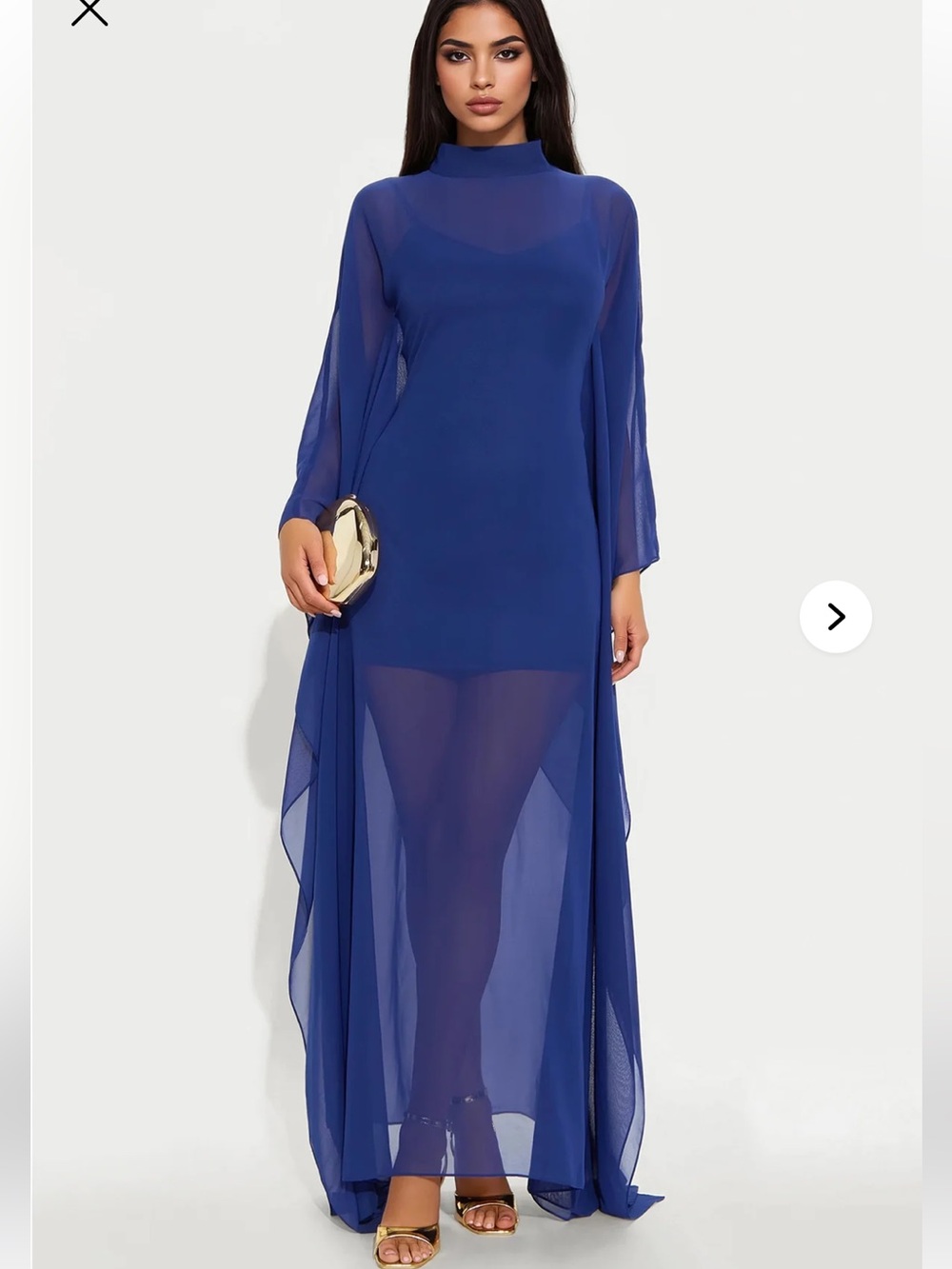 Flying High Chiffon Maxi Dress